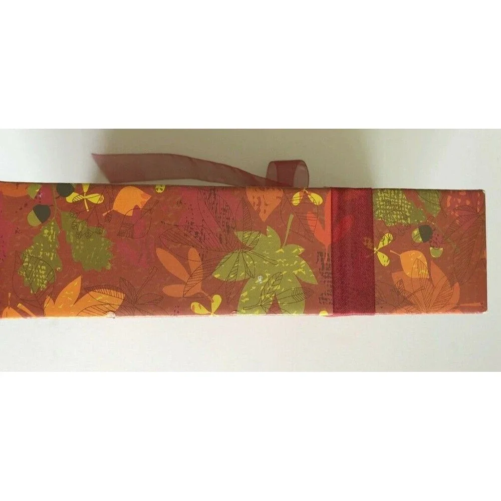 Thanksgiving Thankful Blessed Paper Napkins 40 ct Guest Bath W/Caddie DEcoupage